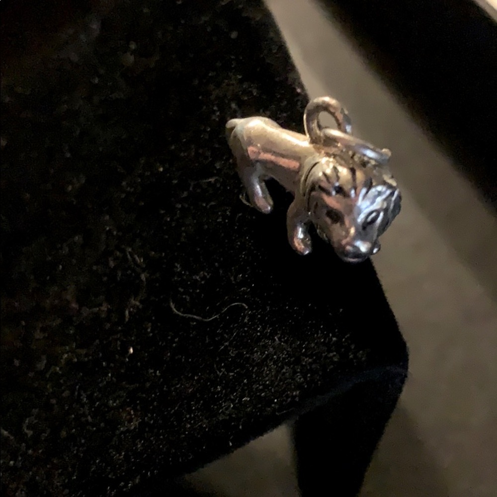 Silver Lion Charm for Bracelet - Picture 2 of 4
